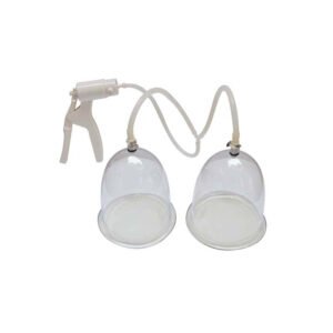 Complete iMEDiHelp breast enhancement kit with cups, pump, tubing and travel bags